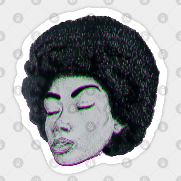 Afro Girl Sticker by Goth_ink